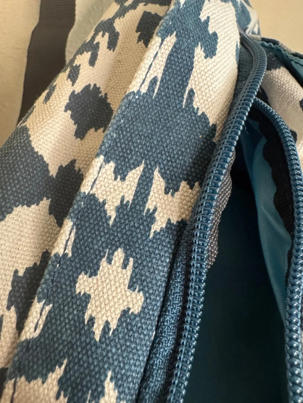 KAVU Mini Rope Bag Cotton Crossbody Sling ​ - Blue Blot